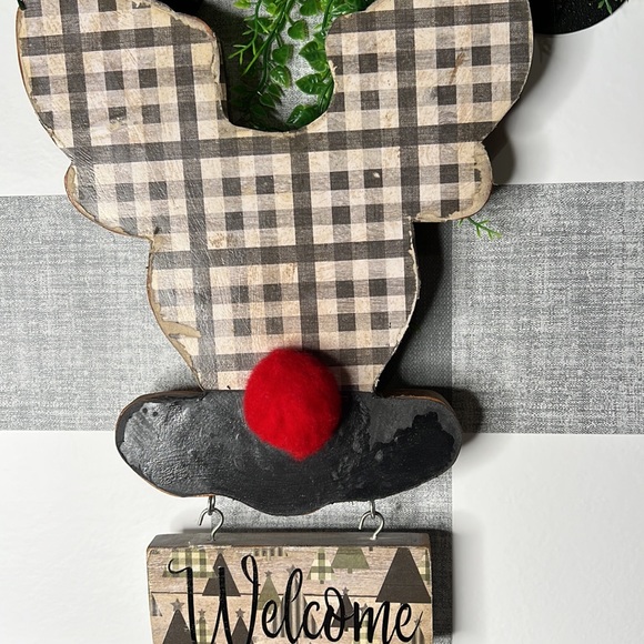 VTG Christmas Reindeer Sign - Picture 2 of 4